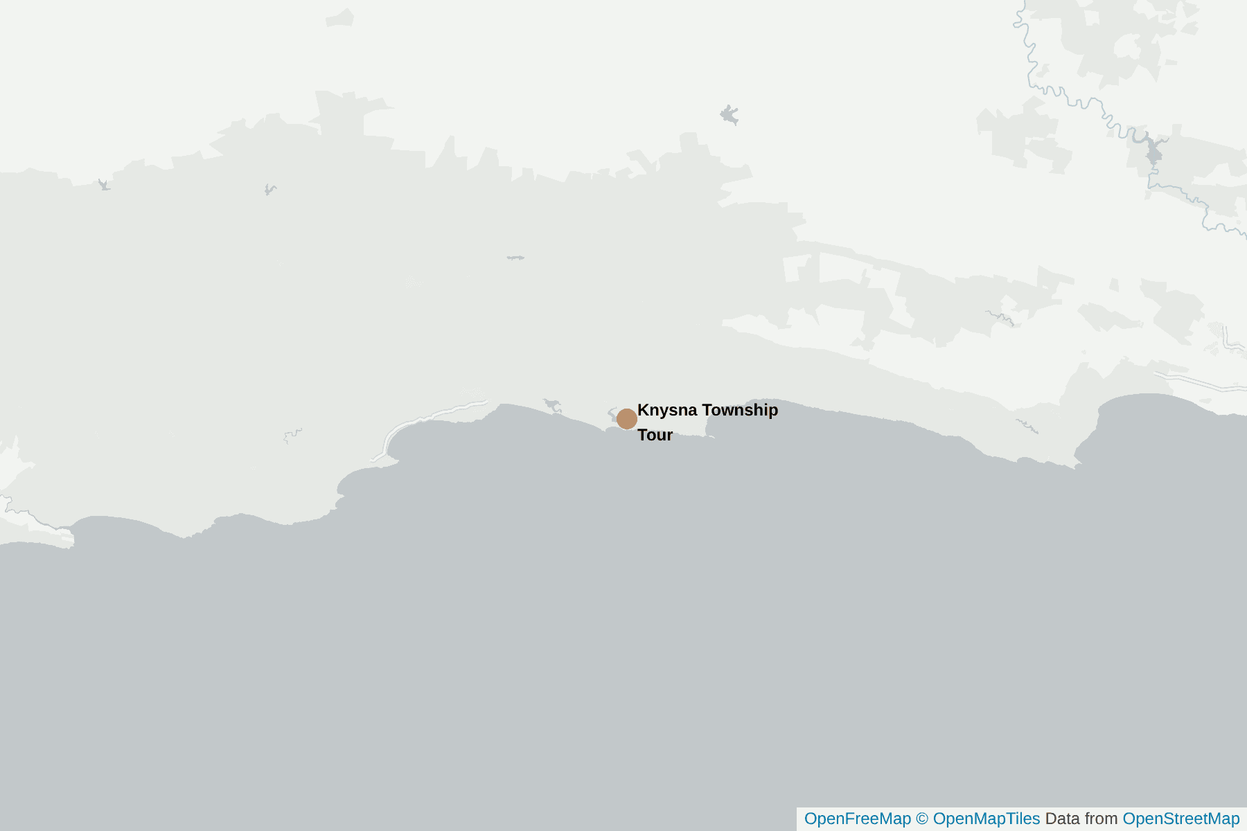 Karte von Knysna Township Tour